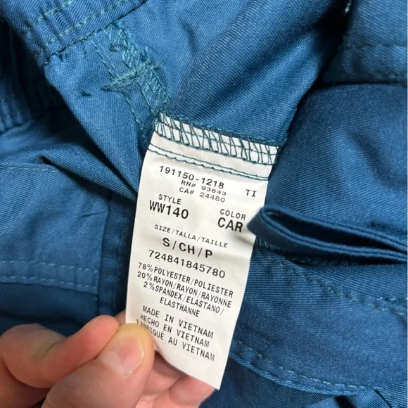 Cherokee Men’s Drawstring Cargo Pants Caribbean Blue - Picture 8 of 11